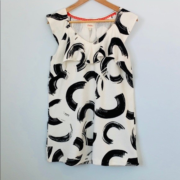 Anthropologie Tops - Anthropologie Deletta Black and White Tunic Size M
